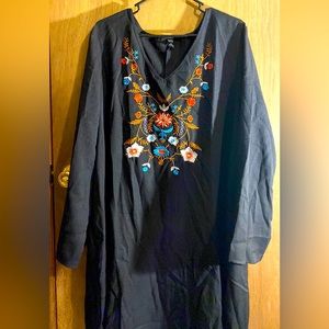 Emery Rose Flower Stitched Dress